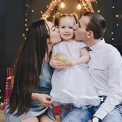 Анастасия на новогодней фотосессии